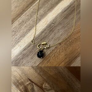 Black obsidian celestial unity necklace